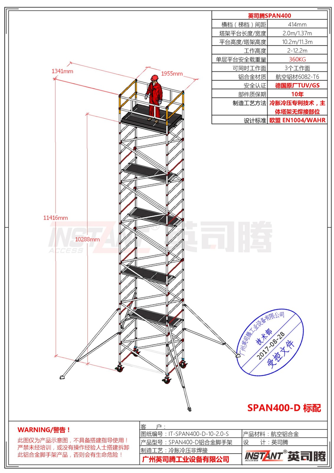 重载型 SPAN400 DW双宽