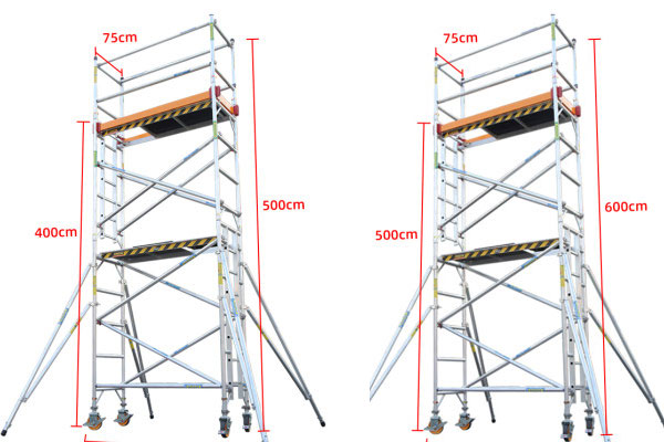 两层脚手架多高？高度可以自由搭配吗