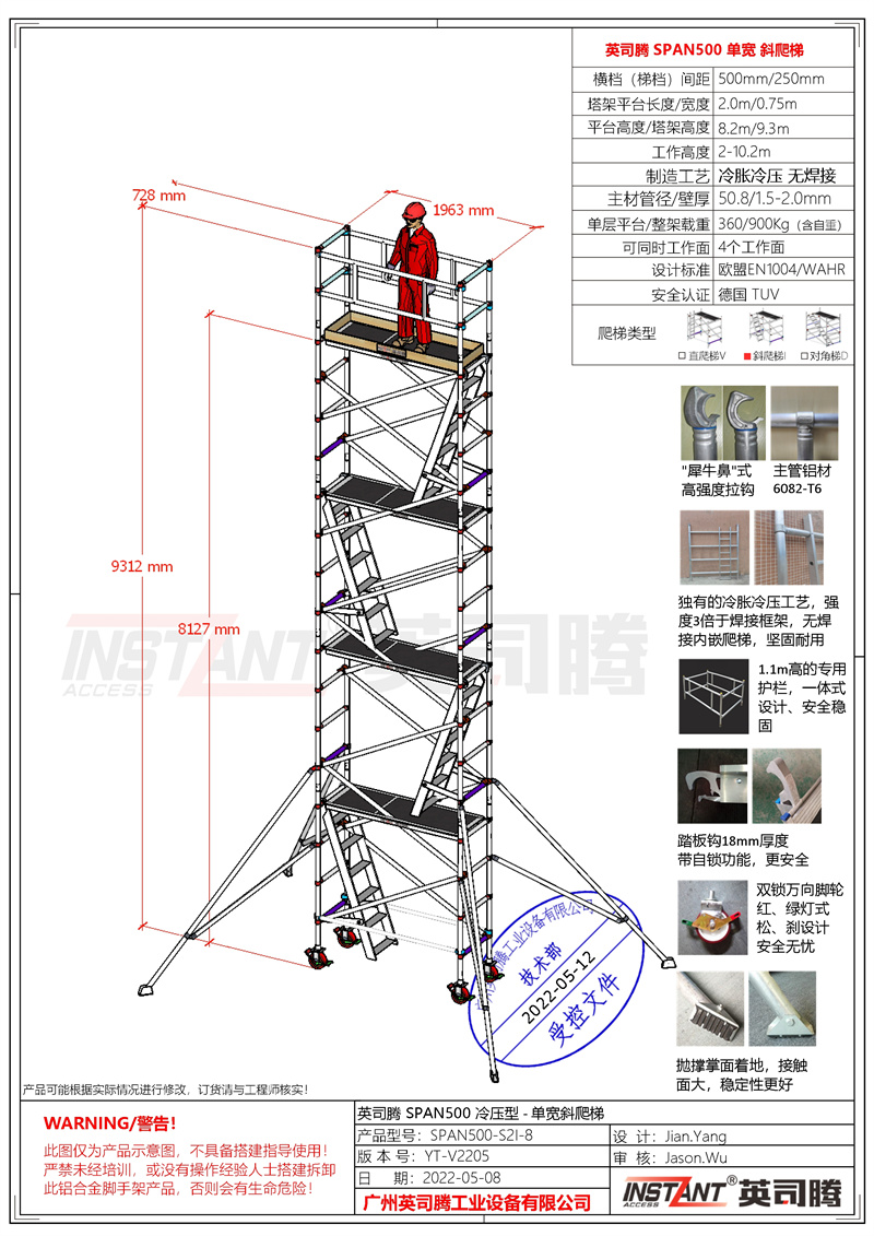 工业级冷压型 SPAN500 SW单宽